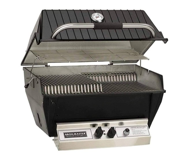 Broilmaster P3X Premium Gas Grill w/ Charmaster Briquets | 1-Burner  (Grill Head ONLY)